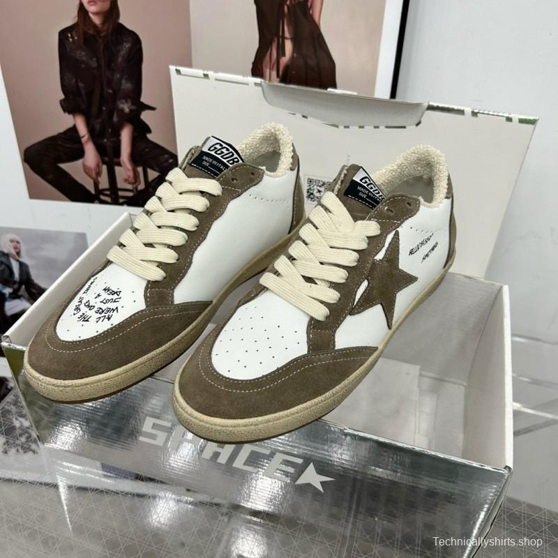 2024 Unisex GGDB White Green Suede Leather Sneakers MJ00260