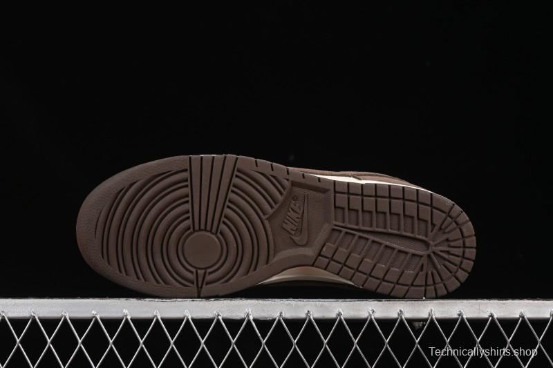 Nike SB Dunk Low White Mocha Low-Top Casual Skate Shoes - FQ8249-104