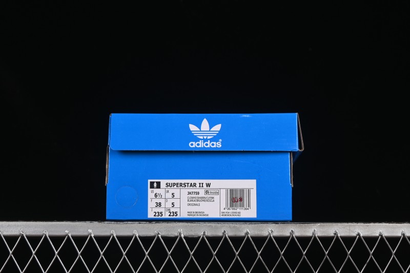 Adidas Superstar II Casual Sneakers with Shell Toe Design - JH7759