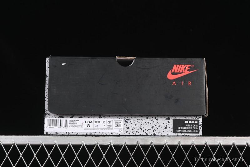 Nike Air Jordan 5 Retro Fire Red Black Tongue Basketball Shoes - HQ7978-101