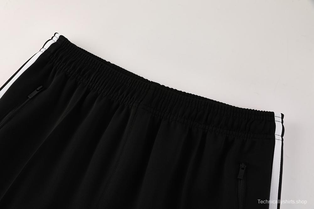 2025 Adidas Original Black Full Hoodie Zipper Jacket +Long Pants