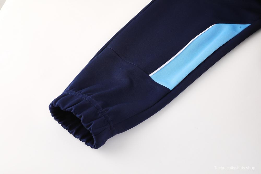 25/26 Olympique Marseille Blue/Navy Full Zipper Jacket +Long Pants