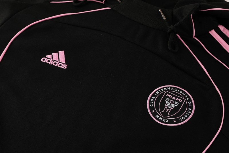 2025 Inter Miami Black Full Hoodie Zipper Jacket +Long Pants