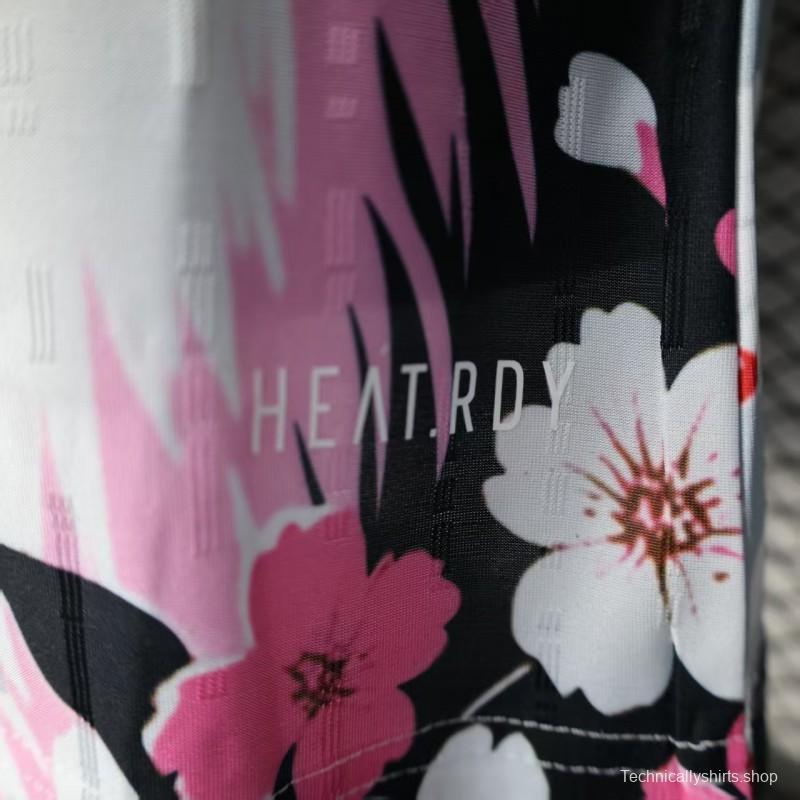 Player Version 2025 Japan White with Fox and Cherry Blossom Pattern Jersey