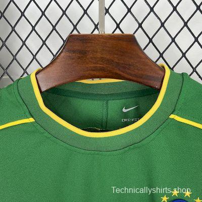 Retro 1998 Brazil Goalkeeper Green Jersey