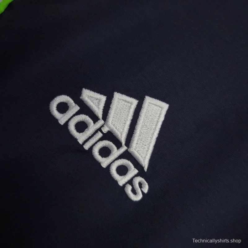 25/26 Real Madrid Jacket Navy/White Windbreaker