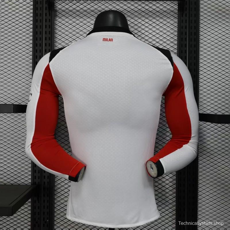 Player Version 25/26 AC Milan Away Long Sleeve Jersey
