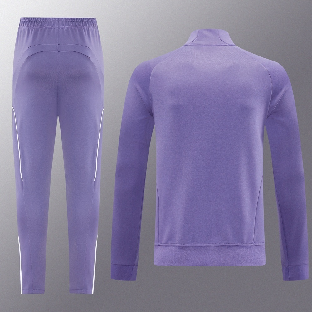 2025 Adidas Purple Full Zipper Jacket + Long Pants