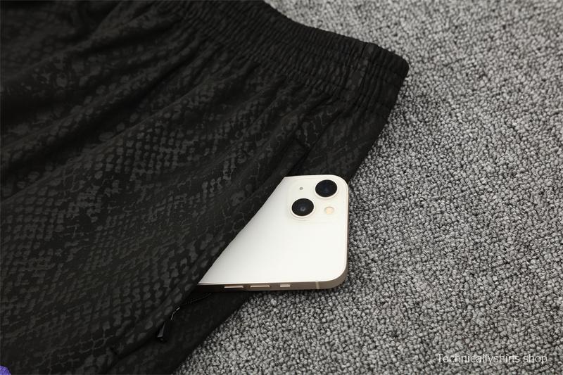 25/26 Barcelona Purple Joint Edition Half Zipper Jacket+Long Pants