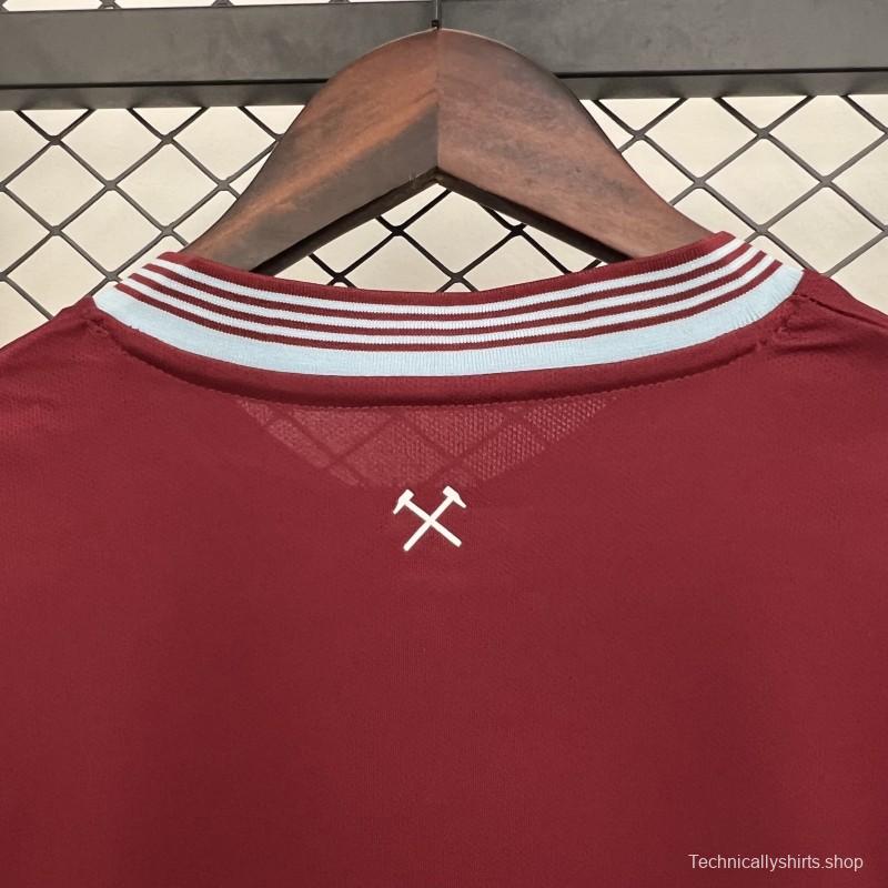 25/26 West Ham United Home Jersey