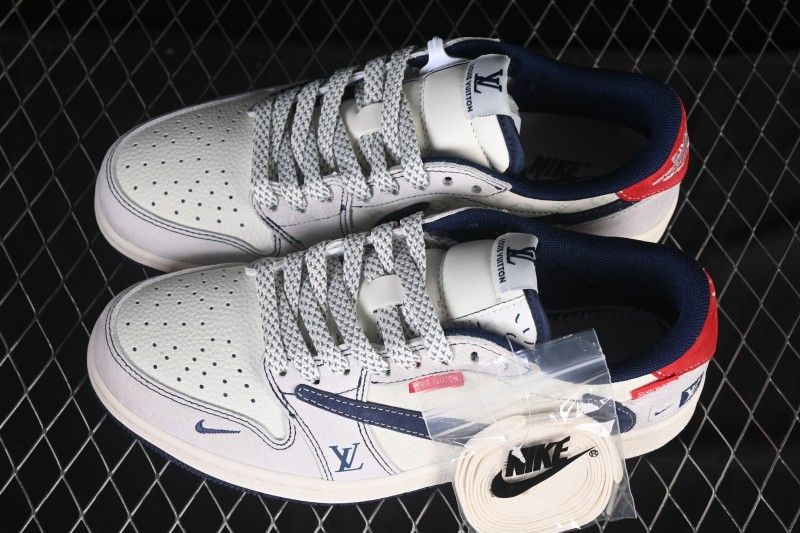 Nike Travis Scott x Fragment Design x Air Jordan 1 Low OG SP AJ1 Low-Top Casual Sneakers - CX5050-Y15
