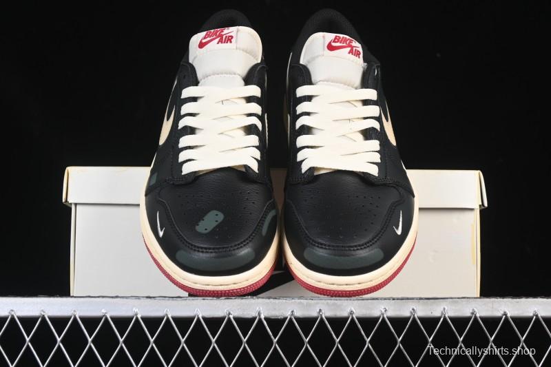 Nike Nigel Sylvester x Air Jordan 1 Low Lifestyle Casual Sneakers - IB8958-001