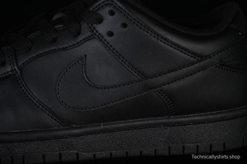 Nike SB Dunk Low Pro ISO Triple Black Skate Shoes - FJ1674-001