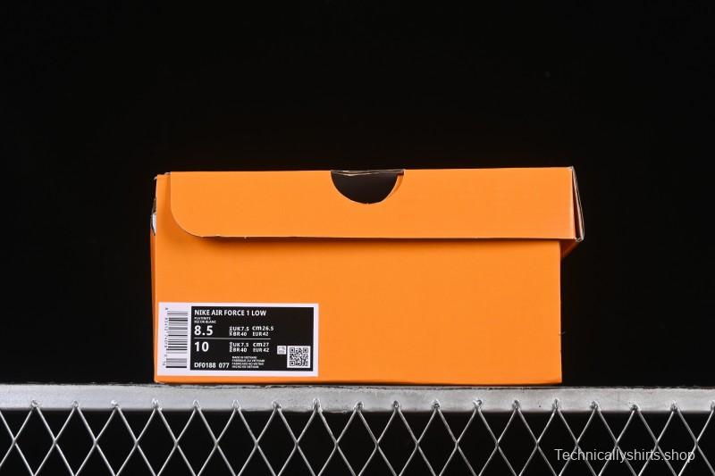 Nike Air Force 1 '07 Low LV Collaboration Gray Floral Canvas Casual Sneakers - DF0188-077