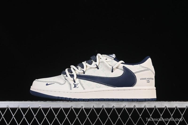 Nike Travis Scott x Fragment Design x Air Jordan 1 Low OG SP AJ1 Low Top Casual Sneakers - HT5088-603