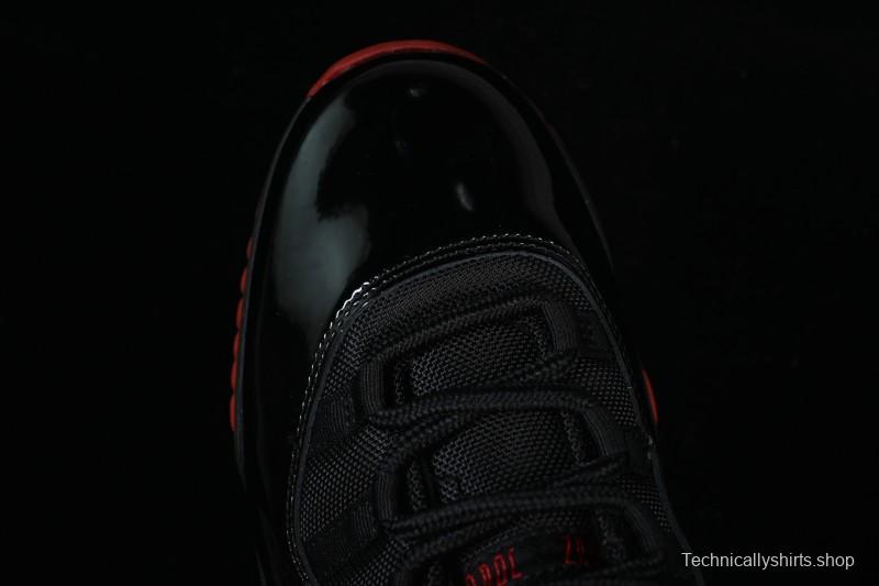 Nike Air Jordan 11 Retro Black Red Basketball Shoes - 378037-326