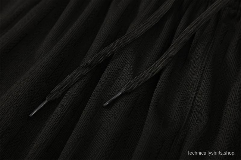 Player Version 25/26 France Black Half Zipper Jacket+Long Pants