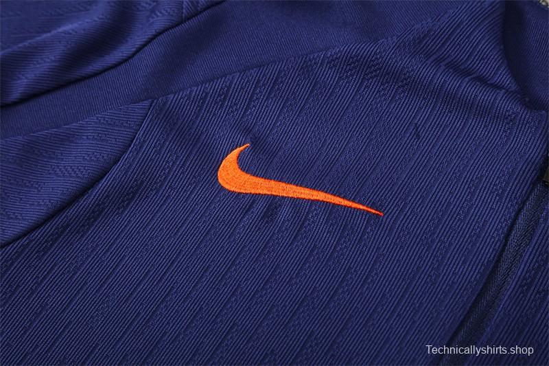 Player Version 25/26 Barcelona Royal Blue T90 Half Zipper Jacket+Long Pants