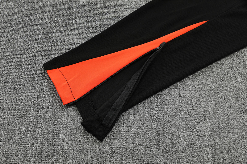 Player Version 25/26 Brazil Orange Half Zipper Jacket+Long Pants
