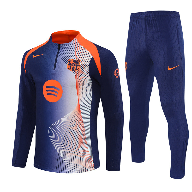 25/26 Barcelona Blue Orange Camouflage T90 Short Sleeve Jersey+Shorts