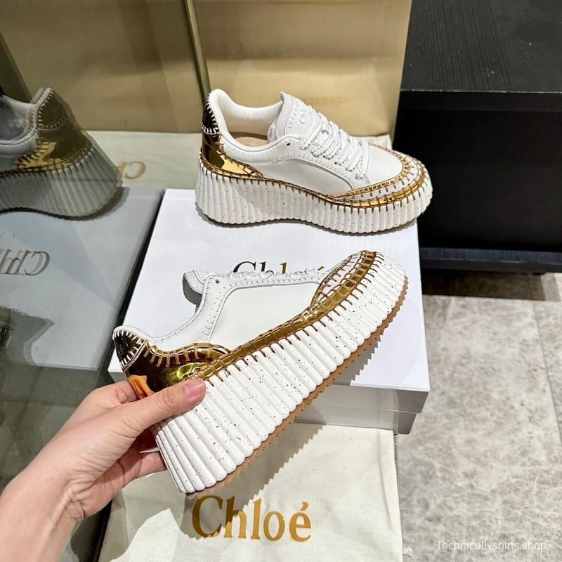 Chloe 2025/SS Stitched Mark Line Casual Shoes - LY00350