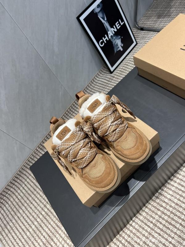 UGG Platform Sneakers Series Round Toe Thick Sole Casual Shoes - MJ00270