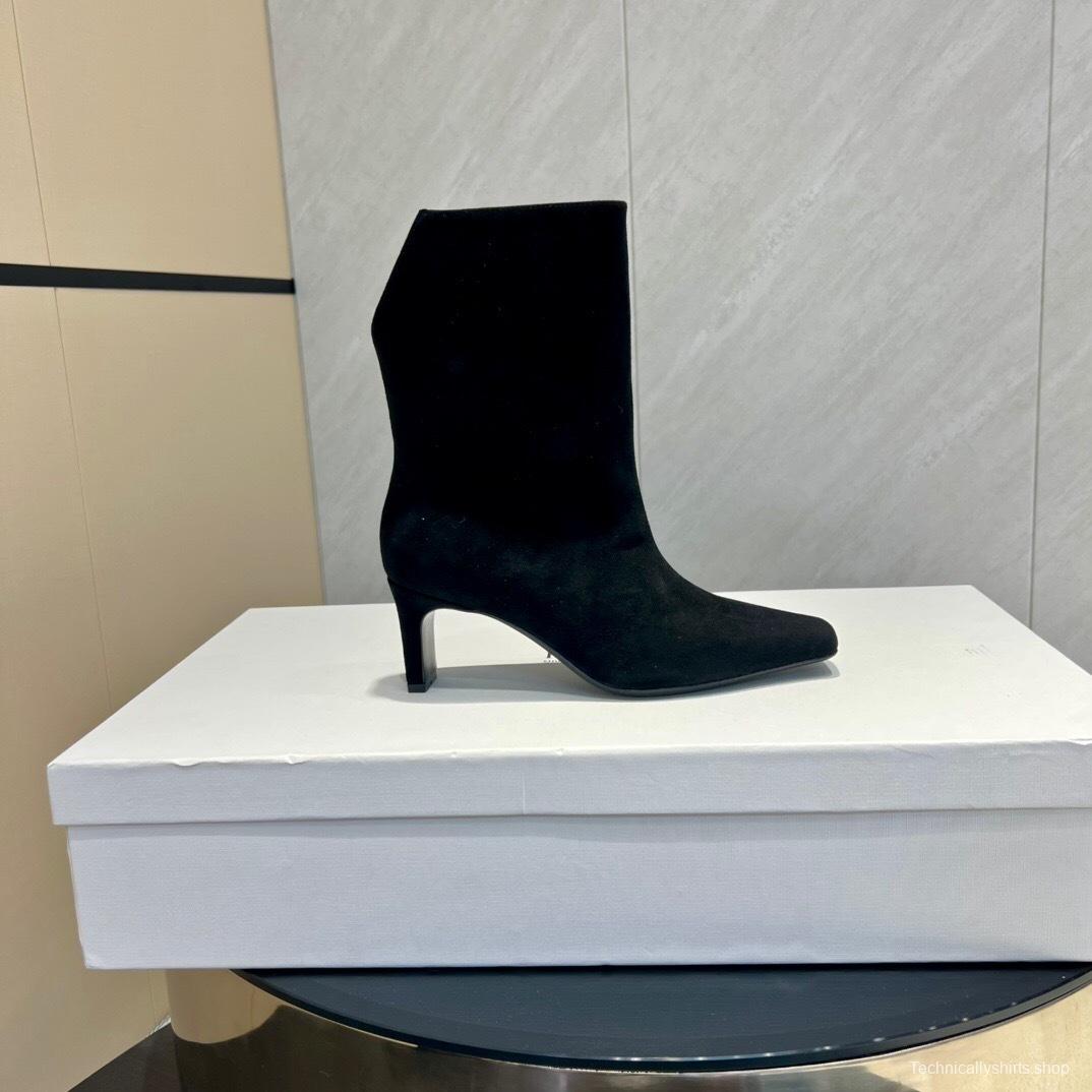 Khaite 2025 SS Collection Square Toe Slip-On Ankle Boots - KFY00390