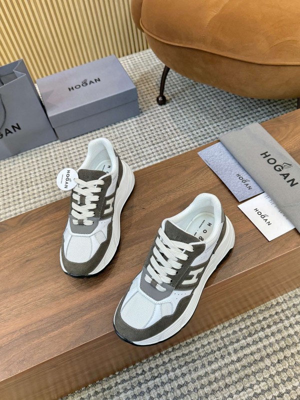 Hogan H-STRIPES Series Couple Thick Sole Dad Shoes Leisure Sneakers - LY00370/LY00380