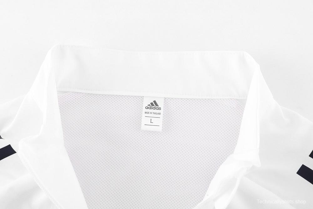 25/26 Arsenal White S-2XL Half Zipper Jacket+Long Pants