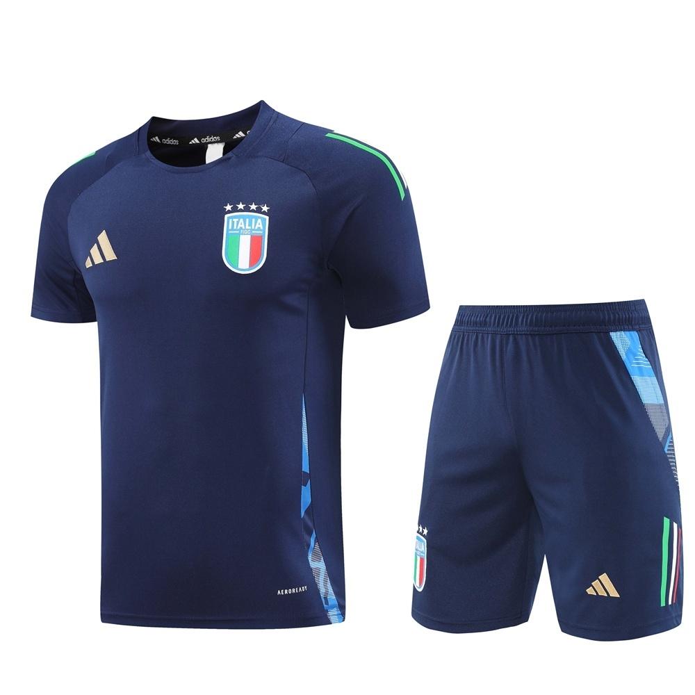 2025 Italy Royal Blue Short Sleeve+Soccer Shorts