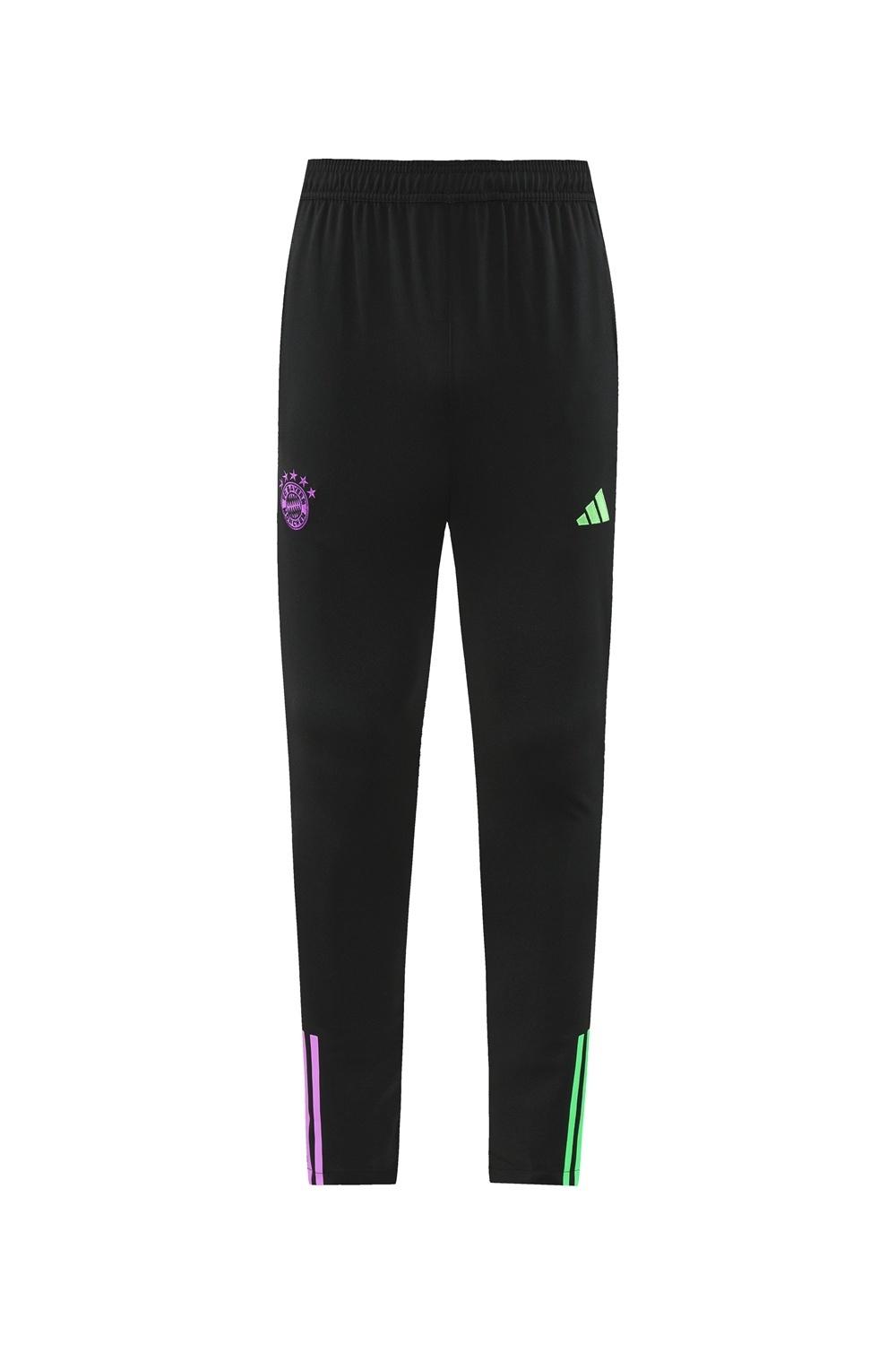 23/24 Bayern Munich Black S-2XL Half Zipper Jacket+Long Pants