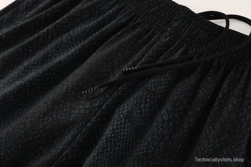 25/26 Barcelona Black S-3XL Half Zipper Jacket+Long Pants