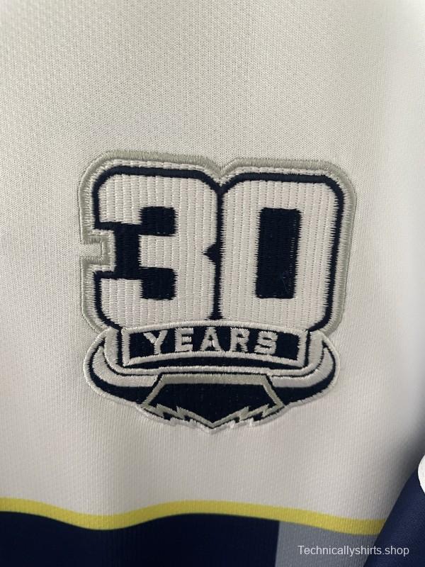 25/26 North Queensland Cowboys Navy with White and Grey Stripes Jersey