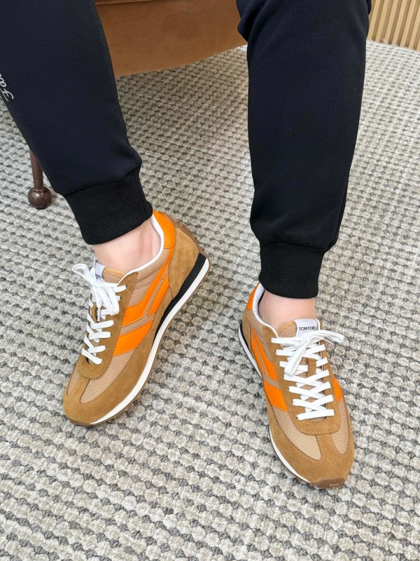TOM FORD 2025 Spring Summer Fashion Casual Shoes with Classic Color Blocking and Imported Leather Insole - AS00350