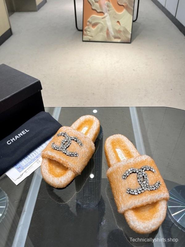 Chanel 2025 SS New Wool Slippers Soft Wool - LY00280