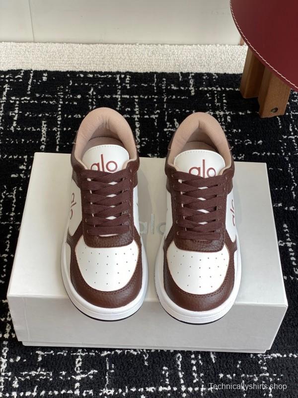 Alo 2025 SS Two-Tone White Sneakers Chunky Sole Comfort Casual - KFY00280