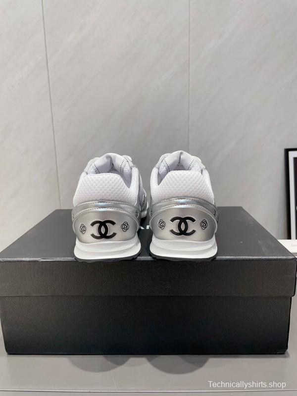 Chanel Silver Horn King II Casual Series Sneakers - KFY00330