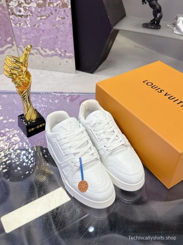 Louis Vuitton LV Trainer Maxi Sneakers Series with Ostrich Pattern - AS00400