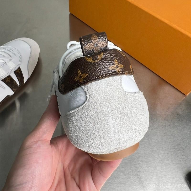 Lv Sneakerina 2025 SS Ballet Round Toe Lace-Up Low Top Lifestyle Casual Shoes - YC