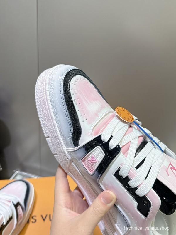 Louis Vuitton Trainer Basketball Series Cracked Ice Glue Process Sneakers - LY00490