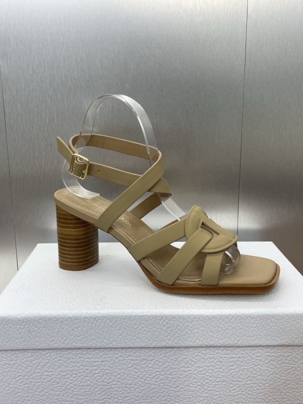 Dior D-Club Jelly Color Hollow Layered Cross Strap High Heel Women Shoes - KFY00290