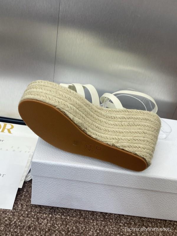 Dior D-Club Jelly Color Hollow Layered Cross Strap Platform High Heel Women Shoes - KFY00290