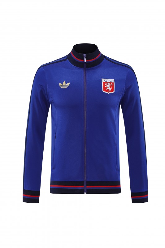 25/26 Olympique lyonnais/Lyon Blue Full Zipper Jacket+Long Pants