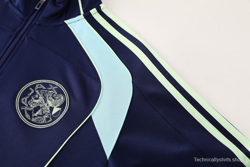 25/26 Ajax Amsterdam Navy Blue Full zipper Jacket Tracksuit+ long pants