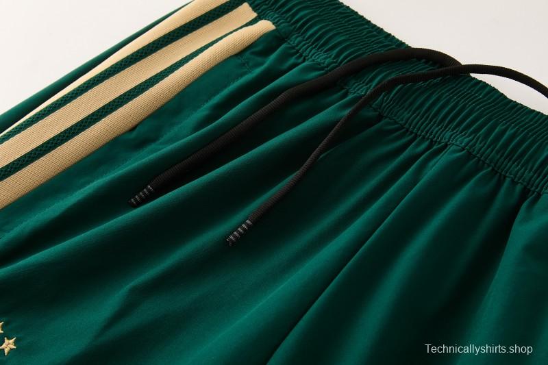 2026 Italy Green Hoodie Full Zipper Windbreaker + Long Pants