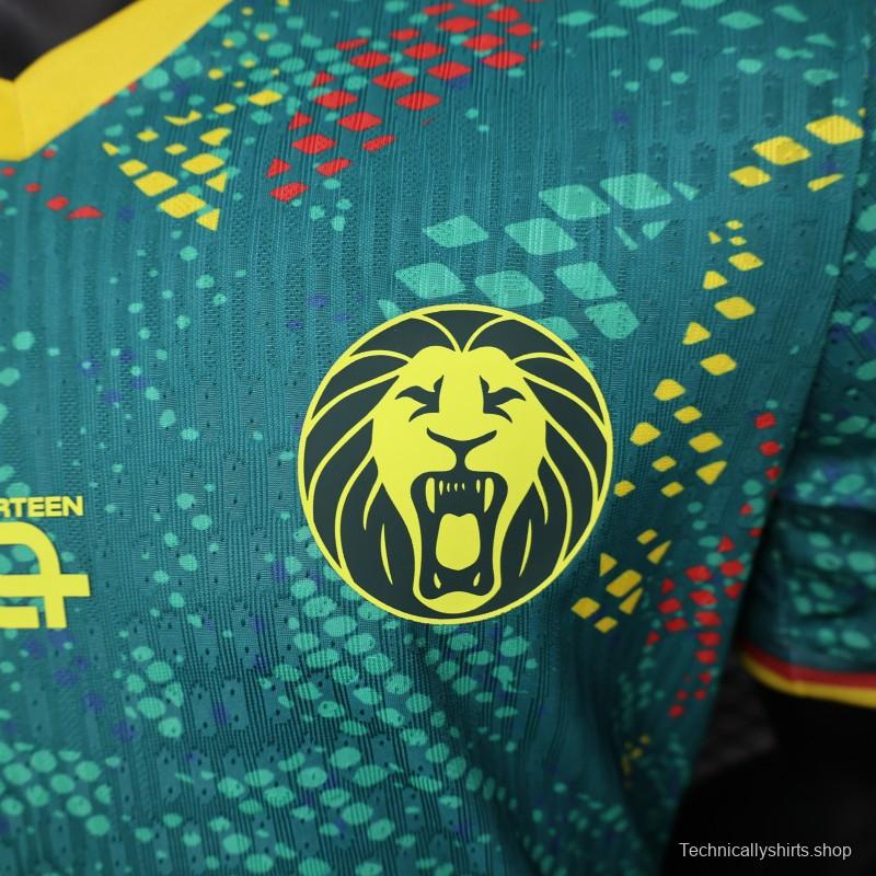 2026 Player Version Cameroon Green with Colorful Dot Pattern Jersey