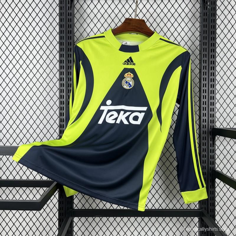 1999/00 Retro Real Madrid Goalkeeper Long Sleeve Jersey