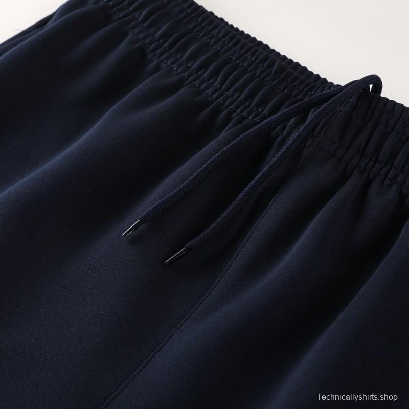 26/27 Napoli Navy Blue  Full Zipper Jacket Tracksuit + Long Pants