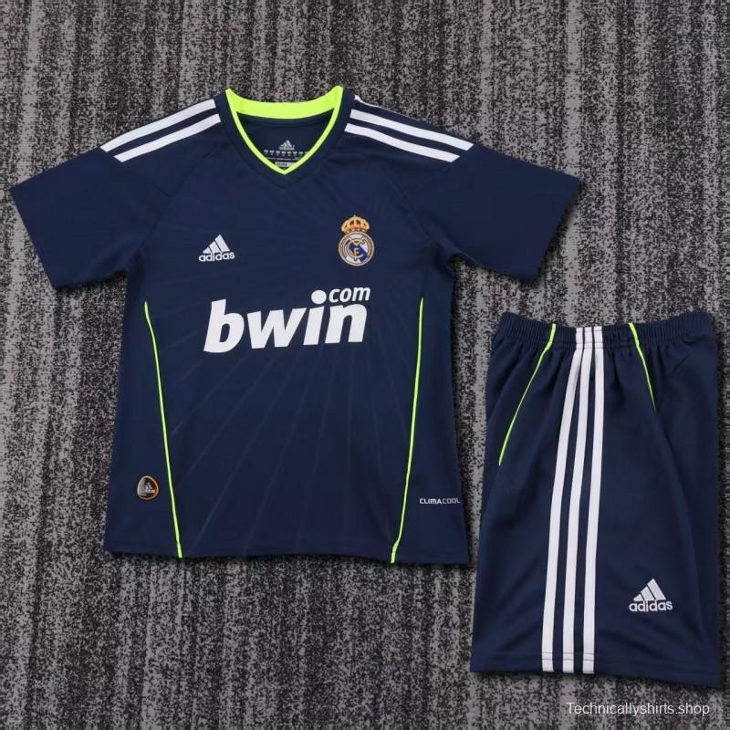 Retro Kids 10/11 Real Madrid Away Navy Jersey