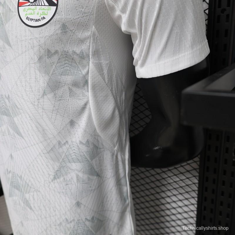 Player Version 2026 Egypt White with Grey  Away Jersey
